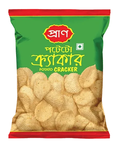 A pack of PRAN potato crackers